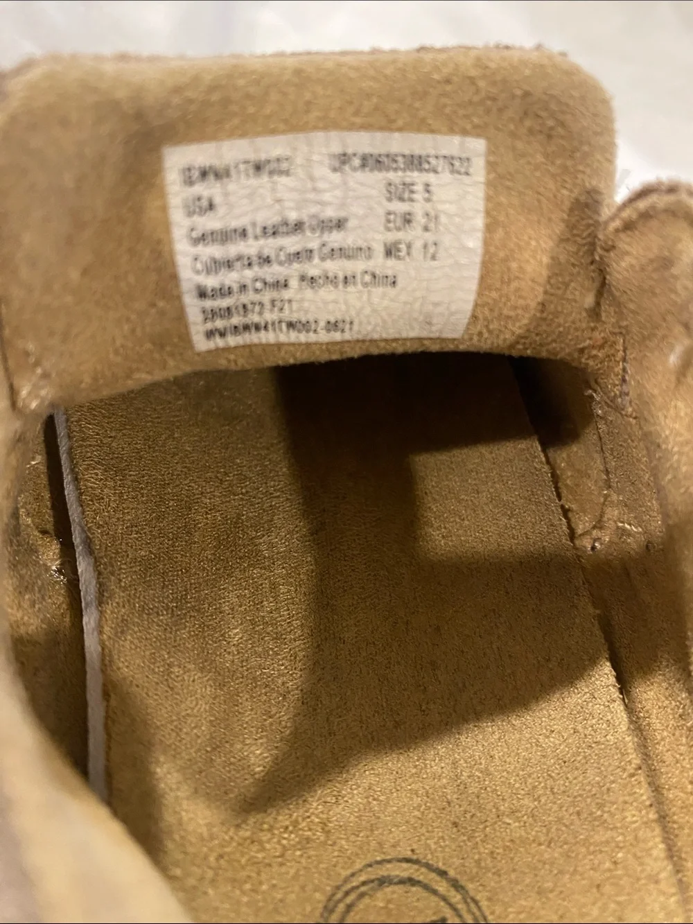 Toddler Fringe Moccasin Shoes in Tan